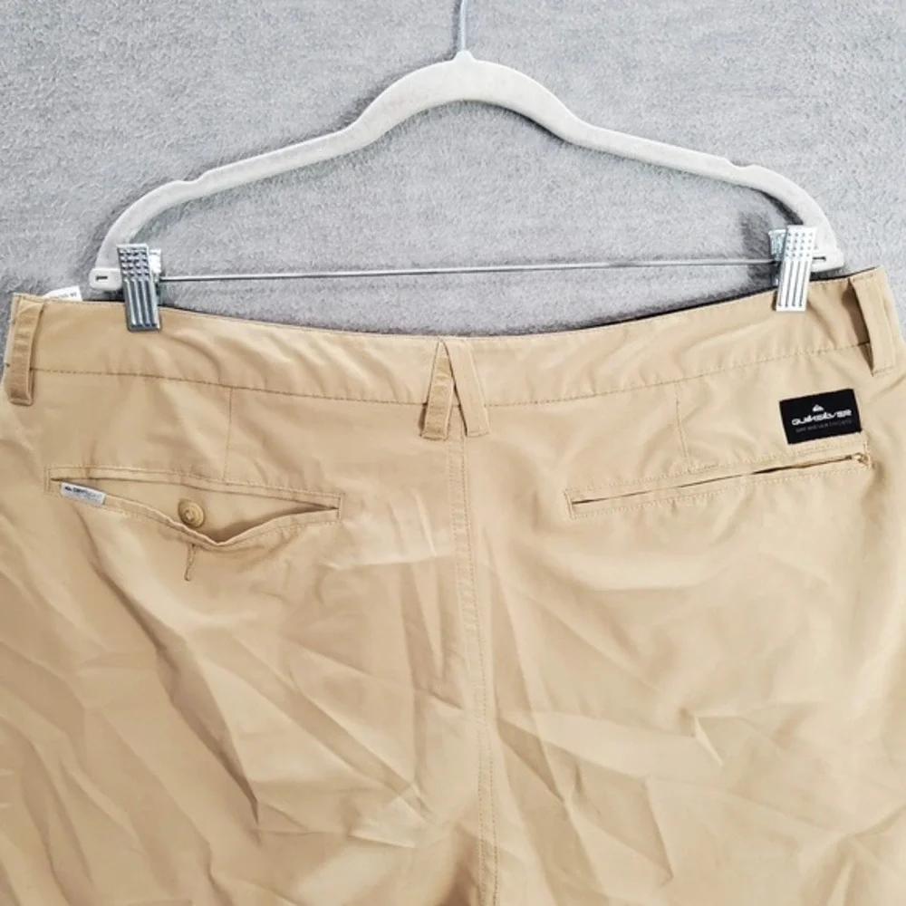 Quiksilver Men Shorts 38 Beige Chino Amphibian Pockets Dry Flight Eco‎ 9